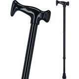 Vychádzková palica s plastovou rúčkou - čierna