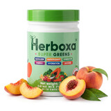 Herboxa SUPER GREENS Ľadová broskyňa, 300 g