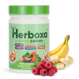 Herboxa SUPER GREENS Banán & malina, 300 g