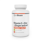 Vitamín C + Zinok + extrakt zo zázvoru GymBeam, 90 tabliet