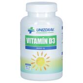 Vitamín D3 2000 IU UNIZDRAV,  80 + 10 kapsúl zdarma