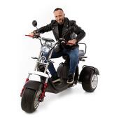 Elektrický Chopper UNIZDRAV EasyRide - ZNÁMKY POUŽÍVANIA, NAJAZDENÝCH 46 KM