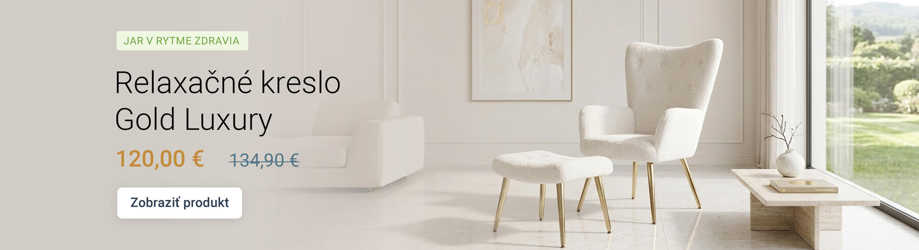 Relaxačné kreslo Gold Luxury