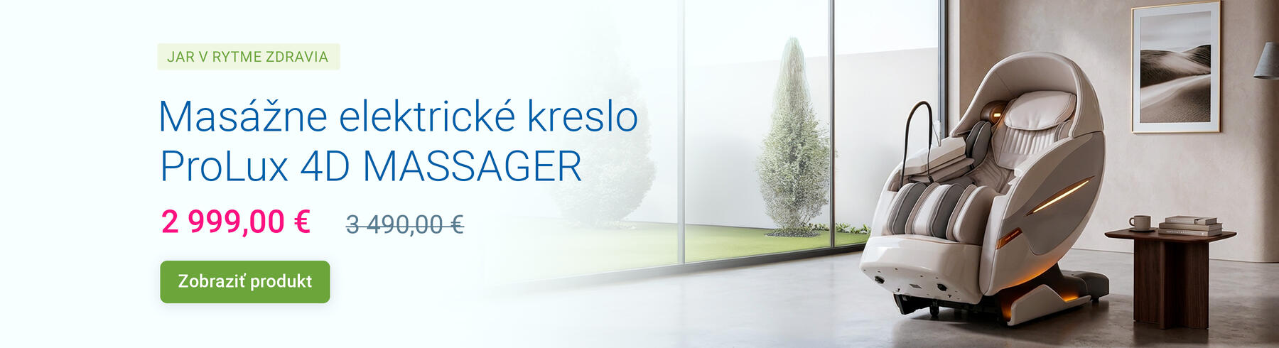 Masážne elektrické kreslo