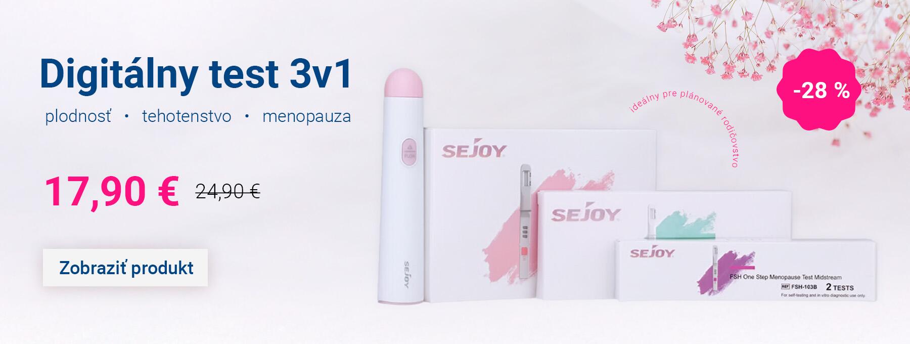 Digitálny test 3v1 (plodnosť, tehotenstvo, menopauza)