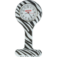 Silikónové hodinky, zebra