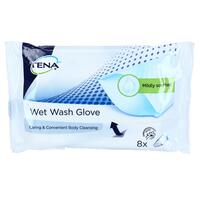 Umývacia vlhčená rukavica TENA Wet Wash Glove, 8 ks