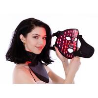 LED maska so svetelnou terapiou a NIR svetlom na tvár a krk