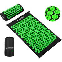 Akupresúrna podložka s vankúšom UNIZDRAV, čierno-zelená