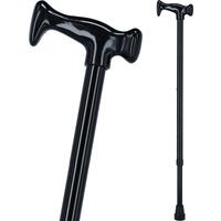 Vychádzková palica s plastovou rúčkou - čierna