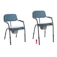 Toaletná stolička so širším sedom