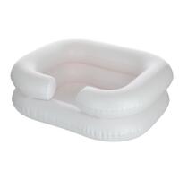 Gumené umývadlo na vlasy s prenosnou sprchou