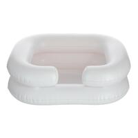 Gumené umývadlo na vlasy s prenosnou sprchou