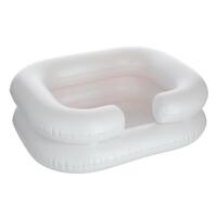 Gumené umývadlo na vlasy s prenosnou sprchou