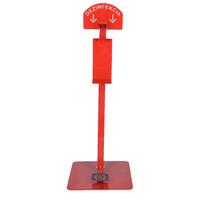 Stojan červený na dezinfekciu rúk, bez dezinfekcie, 110 cm