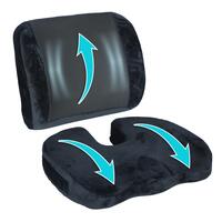 Ortopedický vankúš na sedenie + ortopedická opierka chrbta – kompletný set