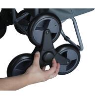 Nákupná taška na kolieskach, modrá