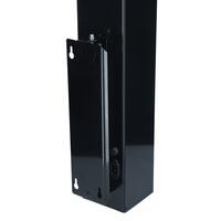 Germicídny žiarič UNIZDRAV s displejom uzavretý nástenný – čierne vyhotovenie