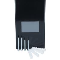 Germicídny žiarič UNIZDRAV s displejom uzavretý nástenný – čierne vyhotovenie