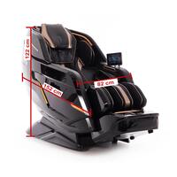 Masážne elektrické kreslo LUX 4D MASSAGER, čiernozlaté