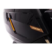 Masážne elektrické kreslo LUX 4D MASSAGER, čiernozlaté