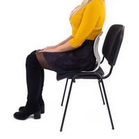 Ergonomická opierka na správne držanie tela Curble Chair Wider, sivá