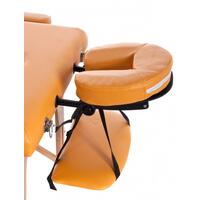 Drevené masážne lehátko - polohovacie, biele