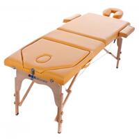 Drevené masážne lehátko - polohovacie, červené