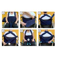 Popruhy do invalidného vozíka, typ 3