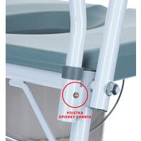 Toaletné kreslo nepojazdné s vyššou nosnosťou do 290kg