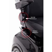 Elektrický trojkolesový skúter CHAMPION pre seniorov a imobilných – výkonný 1000 W motor, čierny