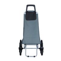 Nákupná taška na kolieskach, sivá