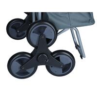 Nákupná taška na kolieskach, sivá