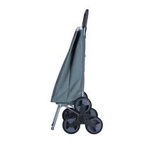 Nákupná taška na kolieskach, sivá