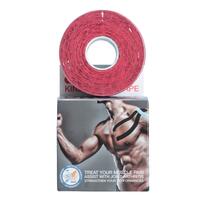 Kinezio tejp Ares 5 cm x 5 m, červený