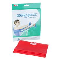 Posilňovacia guma OPPO BAND červená s ľahkým odporom, 1,5 m