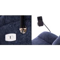 Štýlové relaxačné polohovacie kreslo TRENDY - modré