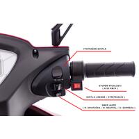 Elektrický trojkolesový skúter CHAMPION pre seniorov a imobilných – výkonný 1000 W motor, červený - ŠKRABANEC NA VOLANTE