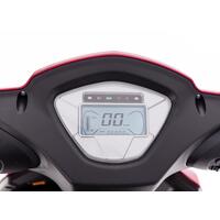 Elektrický trojkolesový skúter CHAMPION pre seniorov a imobilných – výkonný 1000 W motor, červený - ŠKRABANEC NA VOLANTE