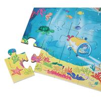 Edukačné podlahové puzzle Z morských hlbín do vesmíru od Beleduc