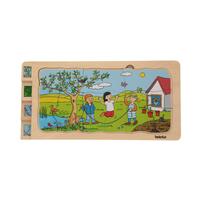 Edukačné puzzle 4 ročné obdobia od Beleduc
