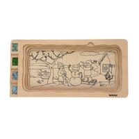 Edukačné puzzle 4 ročné obdobia od Beleduc