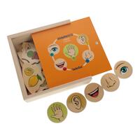 Didaktická hra a puzzle 2v1 Humanico Zmysly od Beleduc