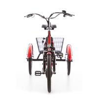 Trojkolesový elektrický bicykel Tornádo ZTECH, červený