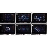 Masážne elektrické kreslo LUX 4D MASSAGER, modrozlaté - MIERNE ŠKRABANCE, VÝSTAVNÝ KUS