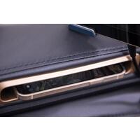 Masážne elektrické kreslo LUX 4D MASSAGER, modrozlaté - MIERNE ŠKRABANCE, VÝSTAVNÝ KUS