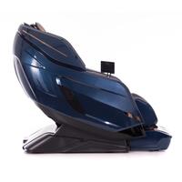 Masážne elektrické kreslo LUX 4D MASSAGER, modrozlaté - MIERNE ŠKRABANCE, VÝSTAVNÝ KUS