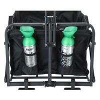 Skladací prepravný vozík s nosnosťou 90kg, čierny