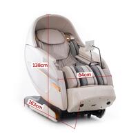 Masážne elektrické kreslo ProLux 4D MASSAGER s ionizátorom vzduchu, biele