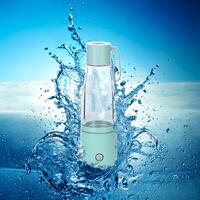 Fľaša na výrobu vodíkovej vody, tyrkysová